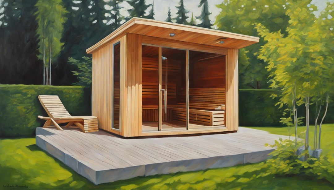 Sauna of infraroodcabine in de tuin