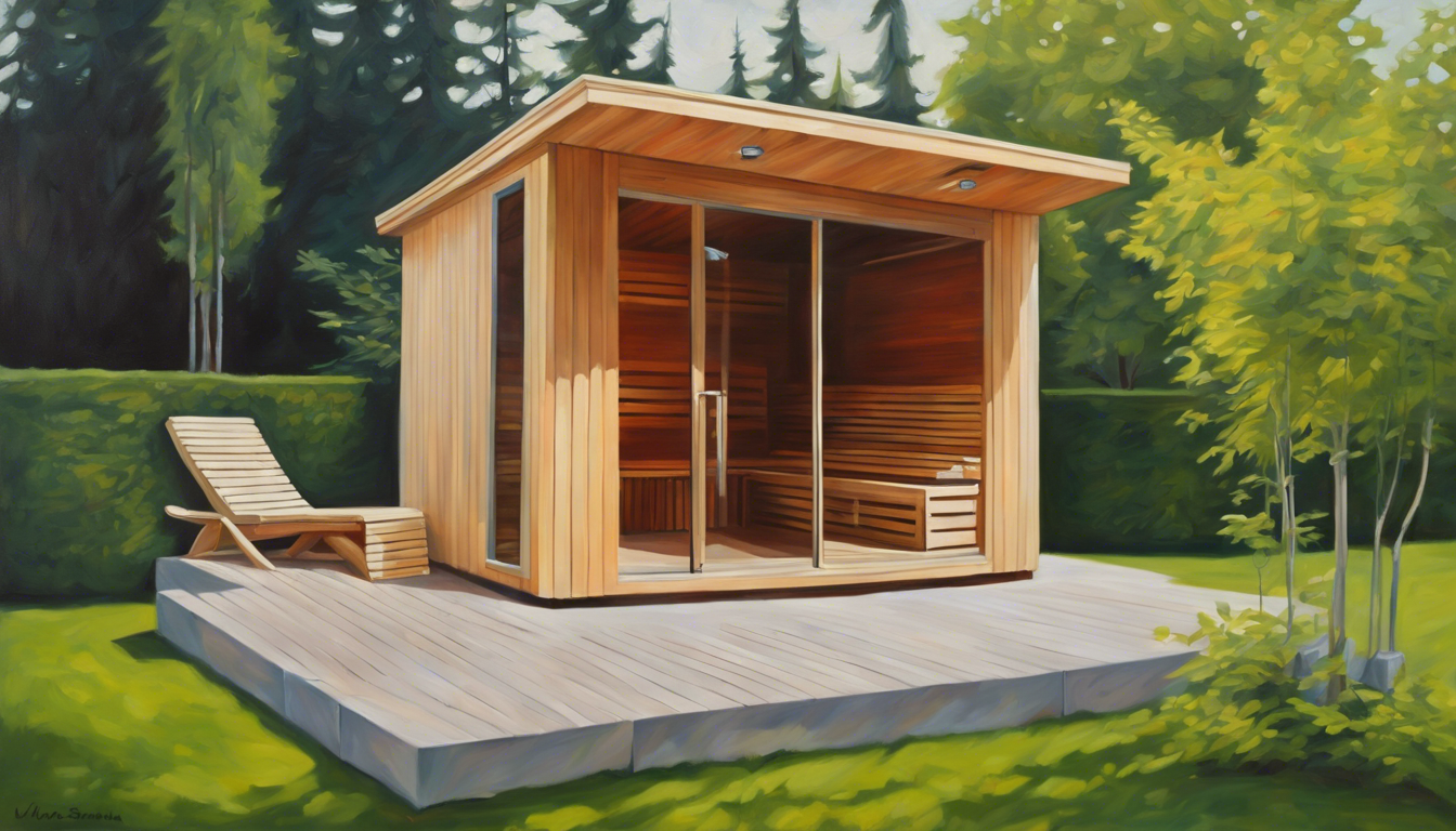 Sauna of infraroodcabine in de tuin