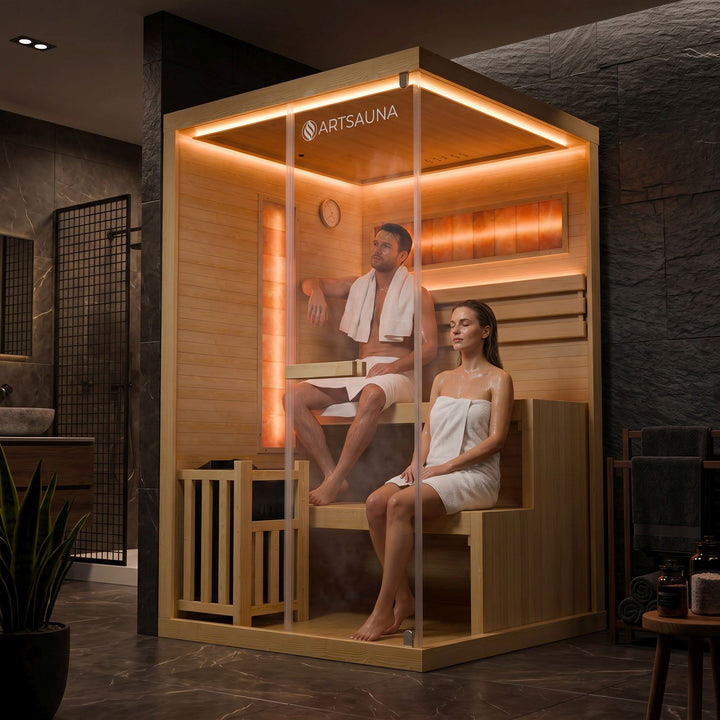 Indoor sauna Vantaa 120 - salt stone