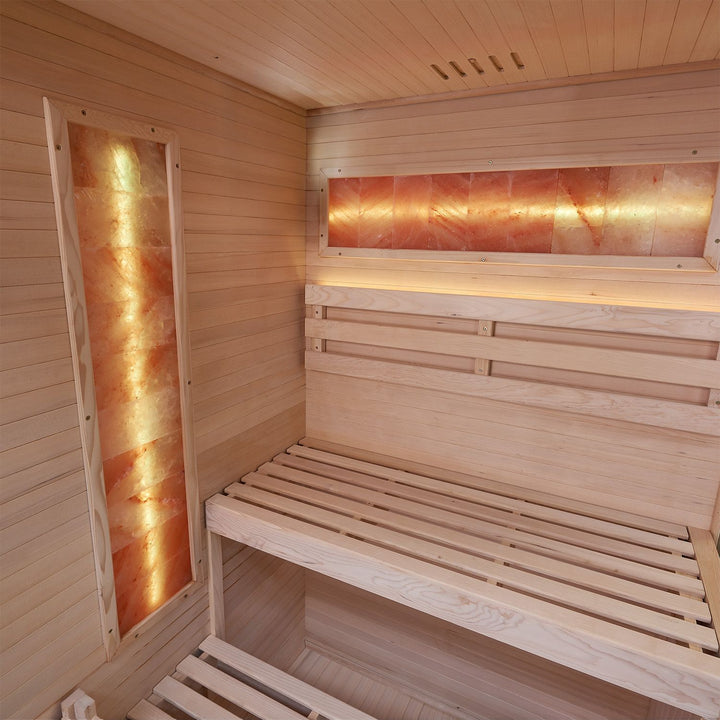 Indoor sauna Vantaa 120 - salt stone