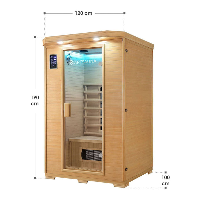 Oslo infraroodcabine met keramische verwarming