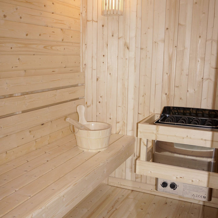 Barrelsauna vierkant Nolvik XXL