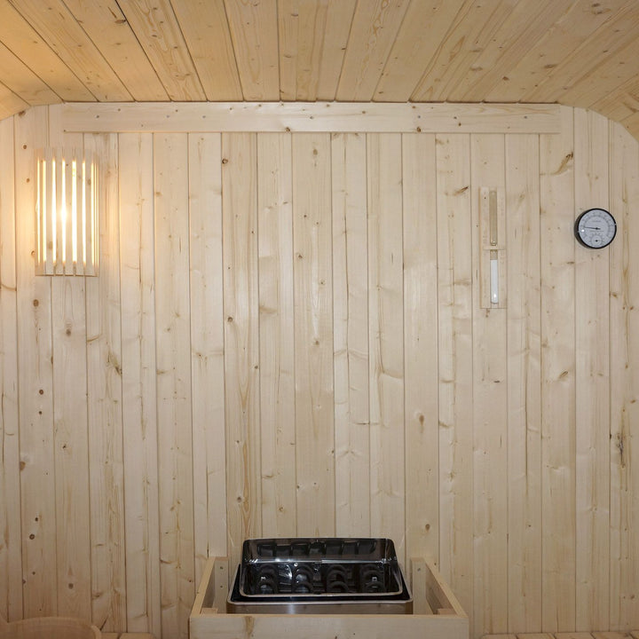 Barrelsauna vierkant Nolvik XXL