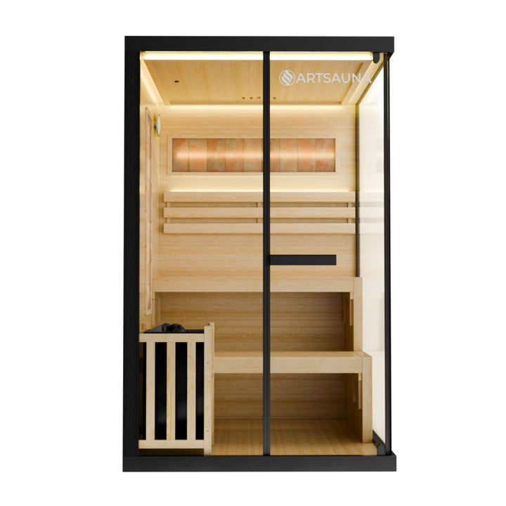 Indoor sauna Vantaa 120 - salt stone