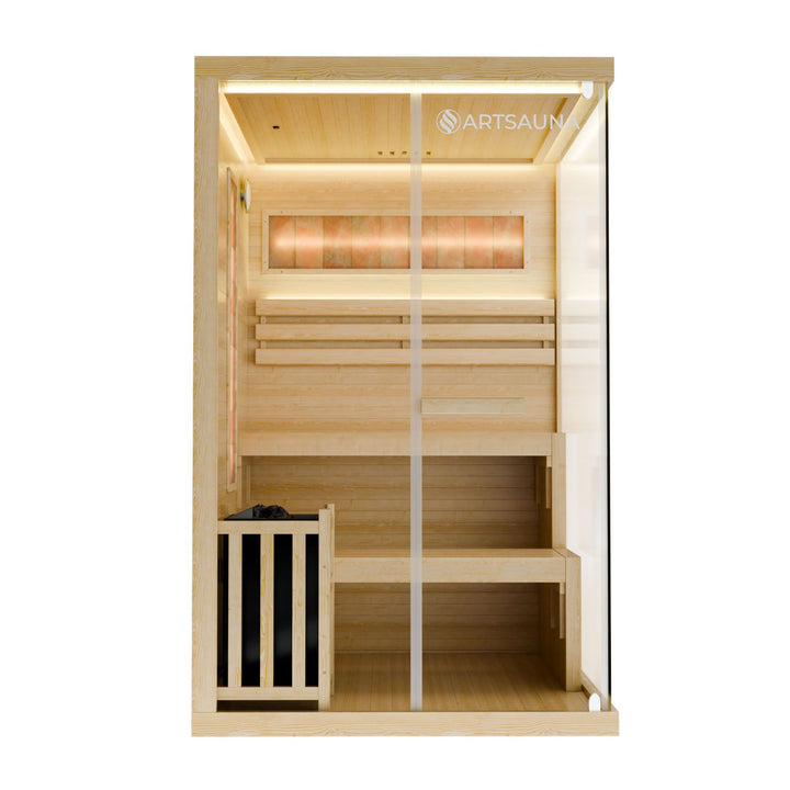 Indoor sauna Vantaa 120 - salt stone
