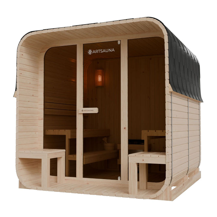 Kubusbarrelsauna Fjora XL