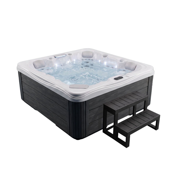 Buitenwhirlpool Oasis Max 5 personen met trap | 34 jets | LED en waterval
